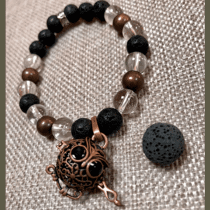 Owl Aromatherapy Locket Bracelet